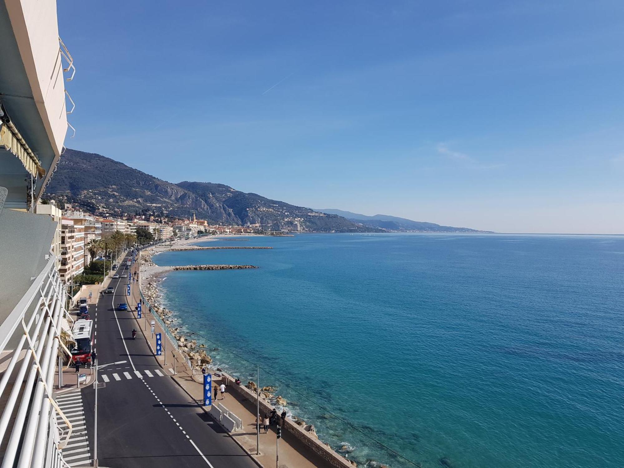 Menton Front Bord De Mer Cote D'Azur Florentina Sea View French Riviera Proche Monaco Montecarlo Superb Studio 外观 照片